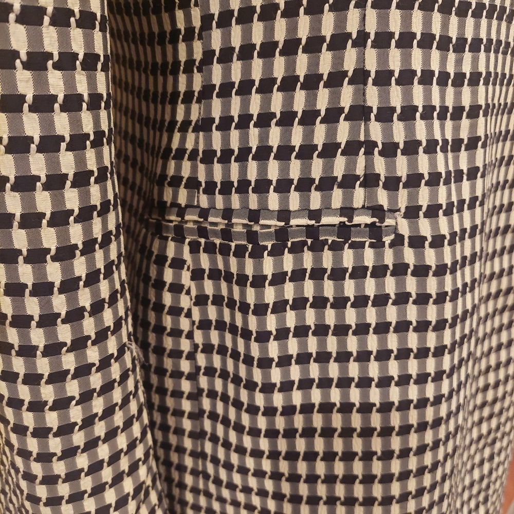 VINTAGE Collector CHRISTIAN DIOR 80s 1 button BLAZER - Geometric Print - 6 - Picture 5 of 11